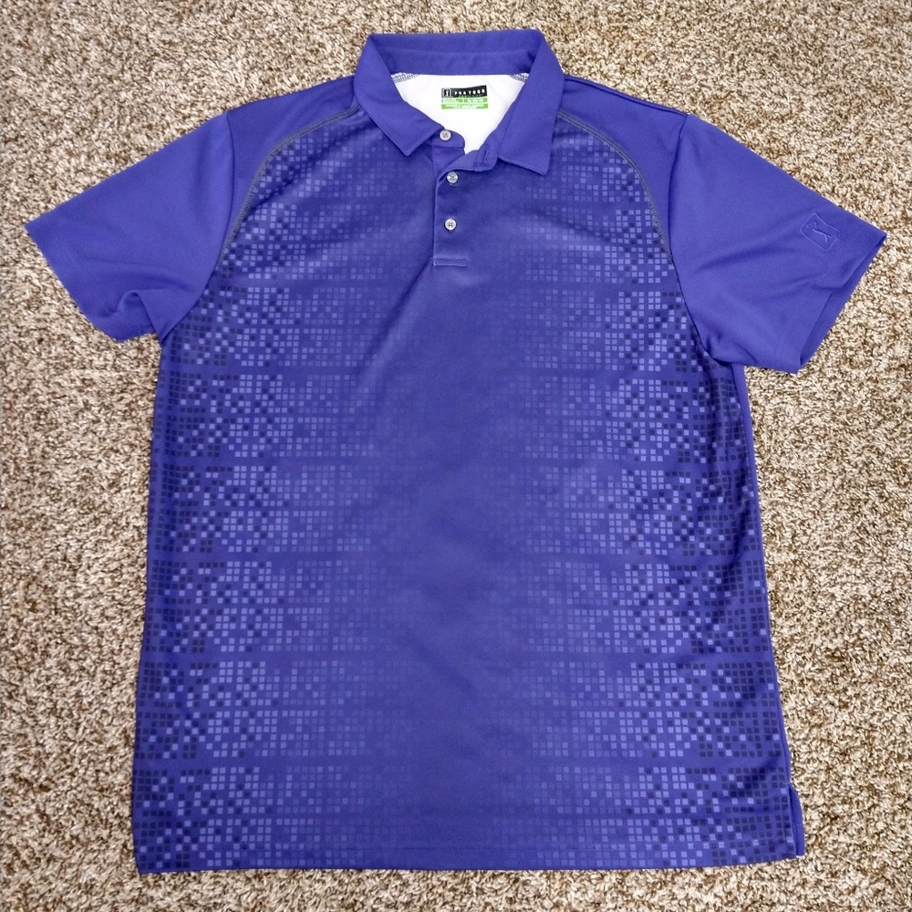 PGA Tour Pro Series Men's Short Sleeve Blue Shirt Size XL